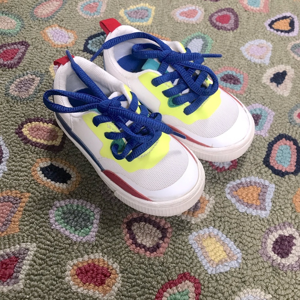 Colorful sneakers kids 6.5
